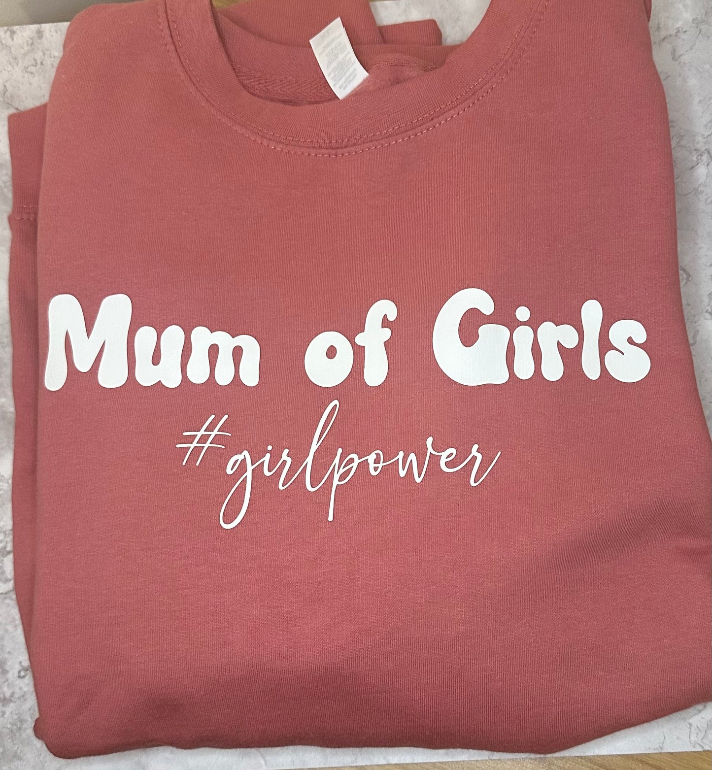 Mum of Girls girl power sweatshirt